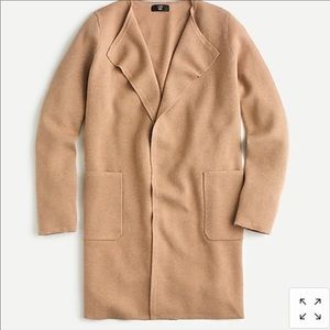 Jcrew Juliette collarless sweater-blazer